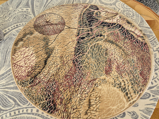 Isfahan Bellona Dark Beige Round - My Store