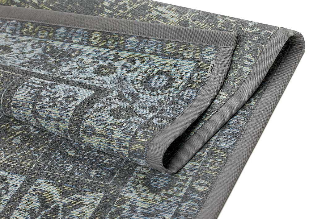 NARMA smartWeave® KALVI Grey-blue Kahepoolne Šenillvaip