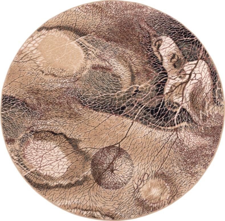 Isfahan Bellona Dark Beige Round - My Store