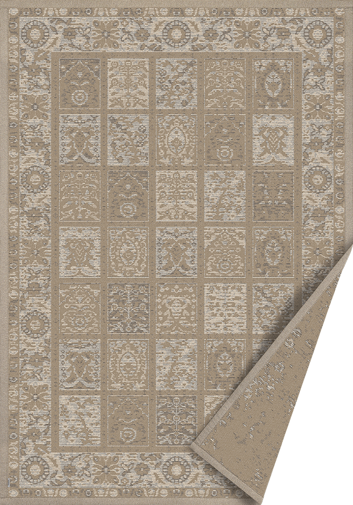 NARMA smartWeave® KALVI Khaki Kahepoolne Šenillvaip