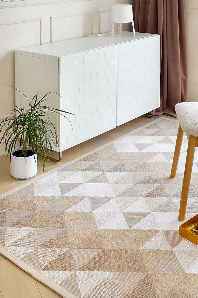 NARMA smartWeave® KIVA Cream Kahepoolne Šenillvaip