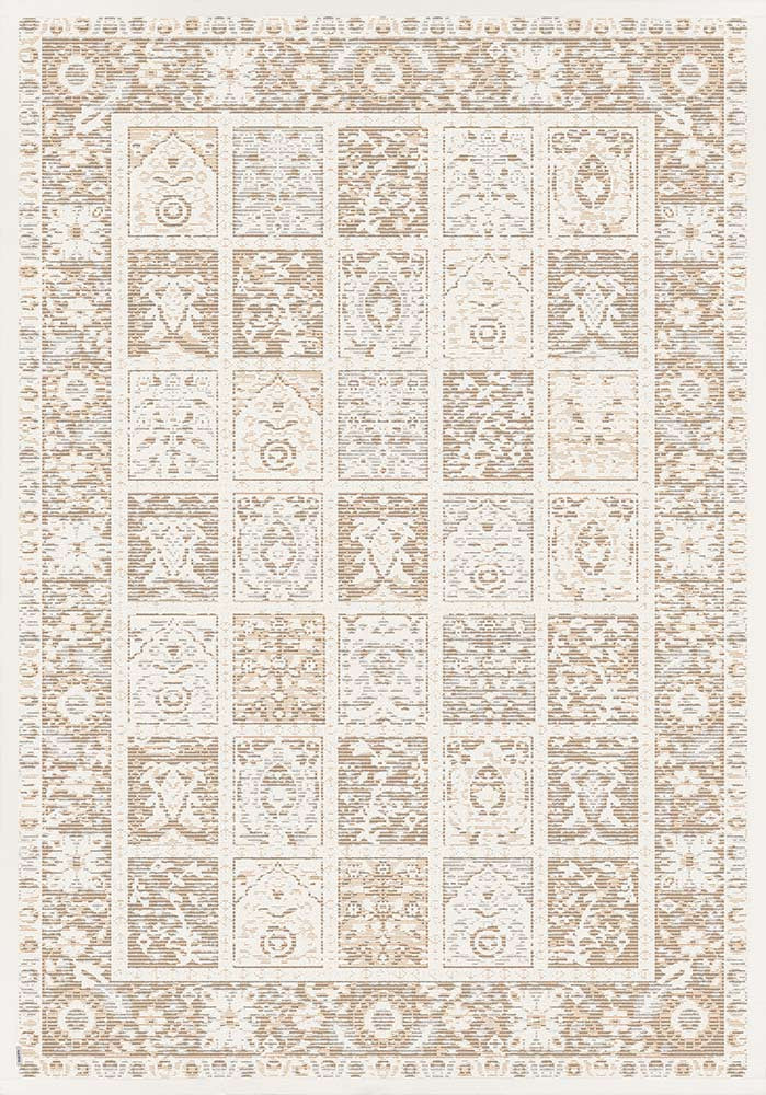 NARMA smartWeave® KALVI White Kahepoolne Šenillvaip