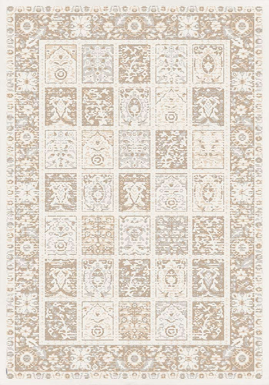 NARMA smartWeave® KALVI White Kahepoolne Šenillvaip