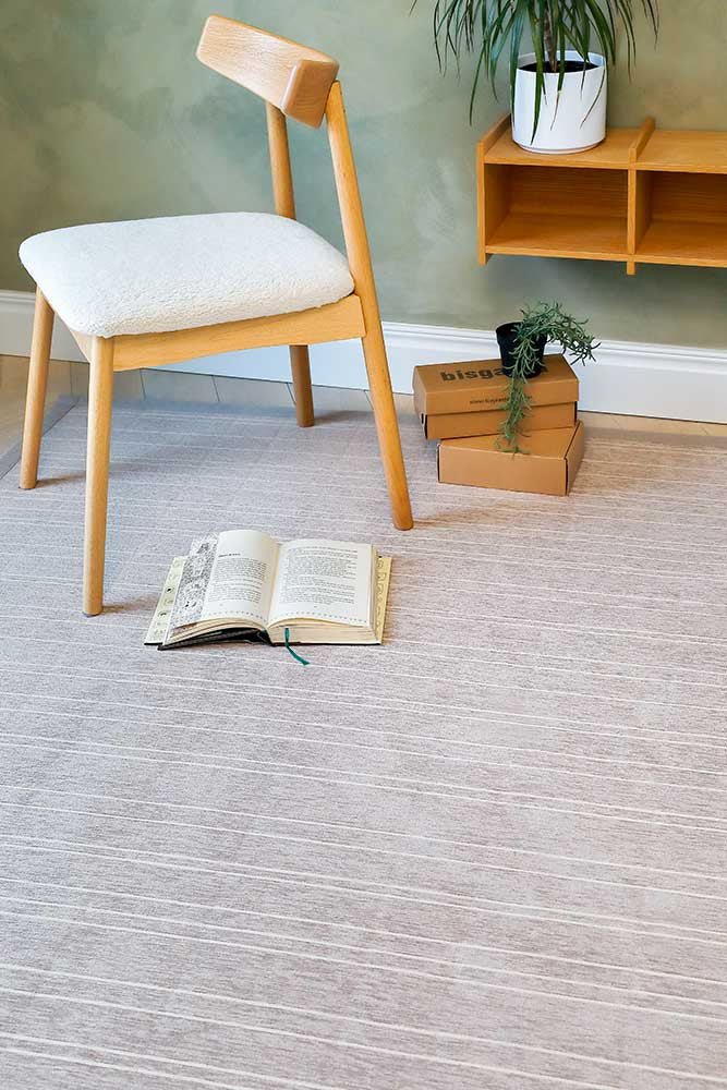 NARMA smartWeave® LOONA Beige Kahepoolne Šenillvaip
