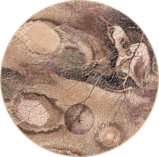 Isfahan Bellona Dark Beige Round - My Store