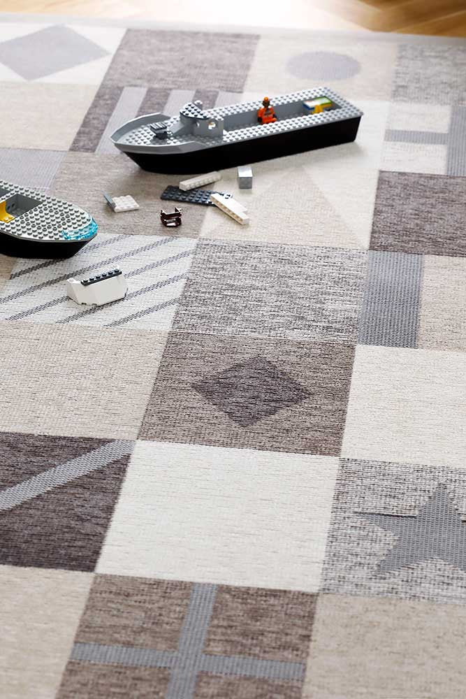 NARMA smartWeave LAEVA Beige Kahepoolne Šenillvaip