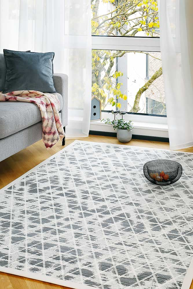 NARMA smartWeave® KUMA White Kahepoolne Šenillvaip