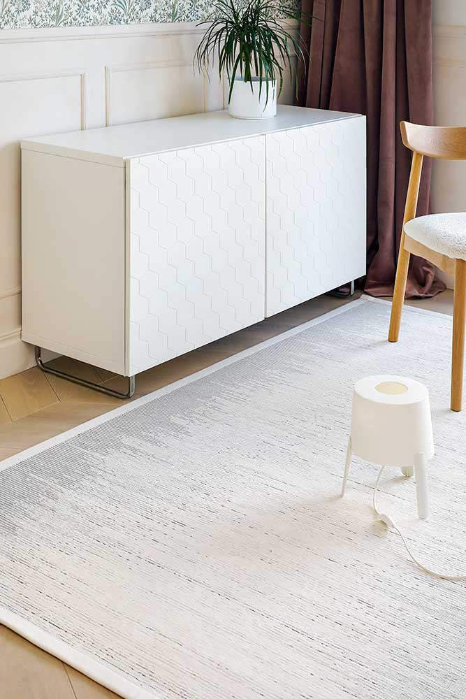 NARMA smartWeave® HANILA White Kahepoolne Šenillvaip