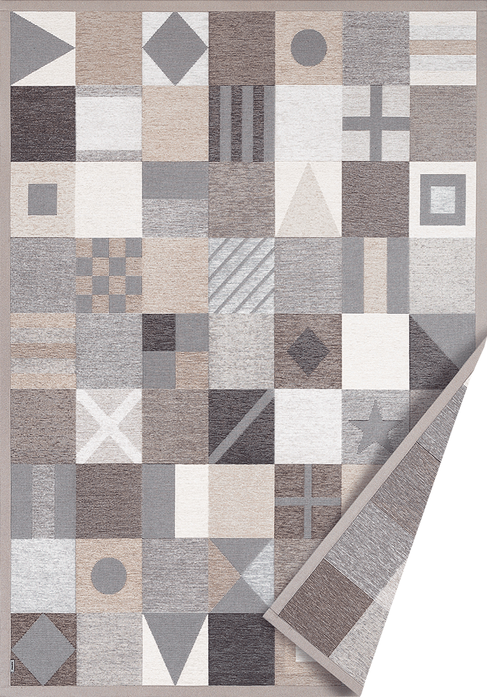 NARMA smartWeave LAEVA Beige Kahepoolne Šenillvaip