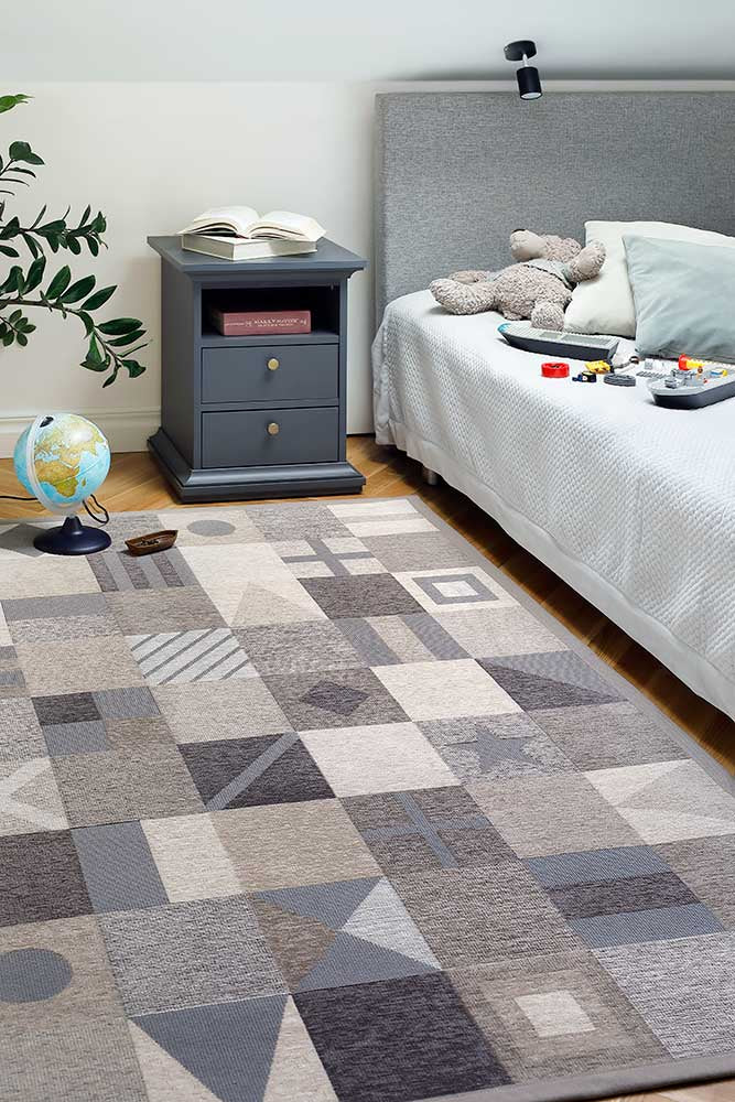 NARMA smartWeave LAEVA Beige Kahepoolne Šenillvaip