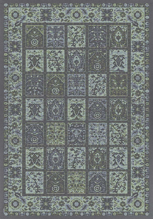 NARMA smartWeave® KALVI Grey-blue Kahepoolne Šenillvaip