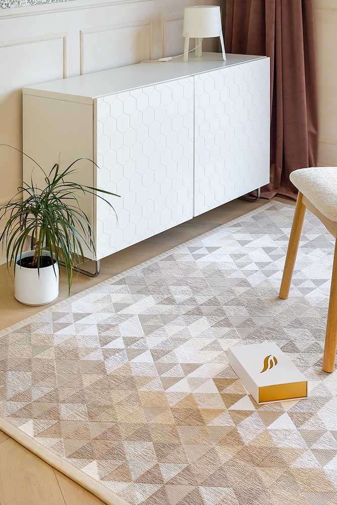 NARMA smartWeave® KIVA Cream Kahepoolne Šenillvaip