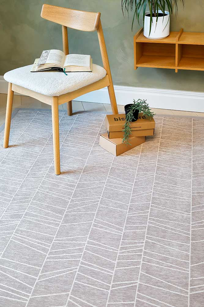 NARMA smartWeave® LOONA Beige Kahepoolne Šenillvaip